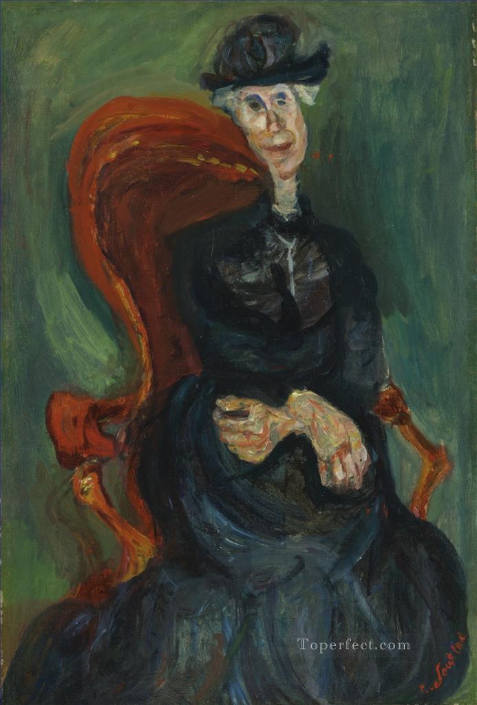 THE OLD LADY SIT Chaim Soutine Oil Paintings